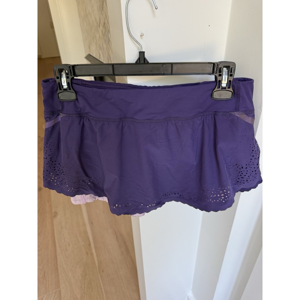 Lululemon Women's Purple Run A Marathon Skirt Size 6 Pocket